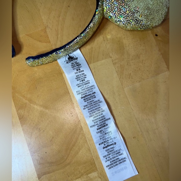 Disney 50th Anniversary Gold and Blue Minnie ears - Picture 3 of 3